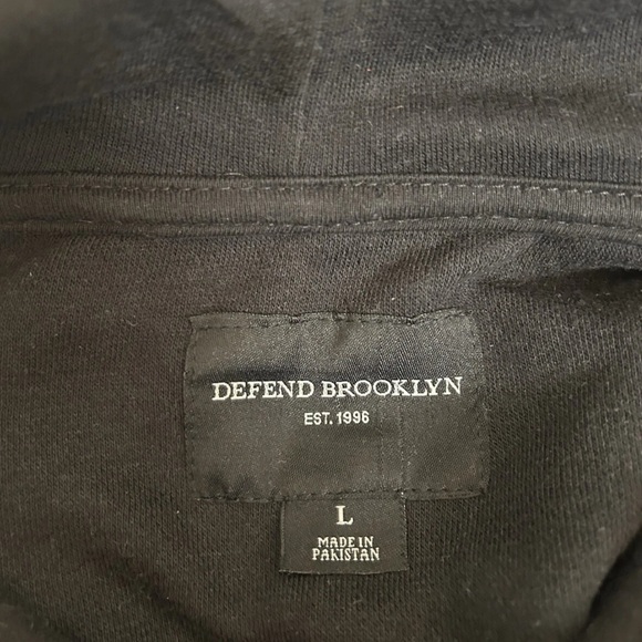 Defend Brooklyn Hoodie Men's Size Large Spike Lee Michael Jordan 40 Acres - Picture 7 of 11